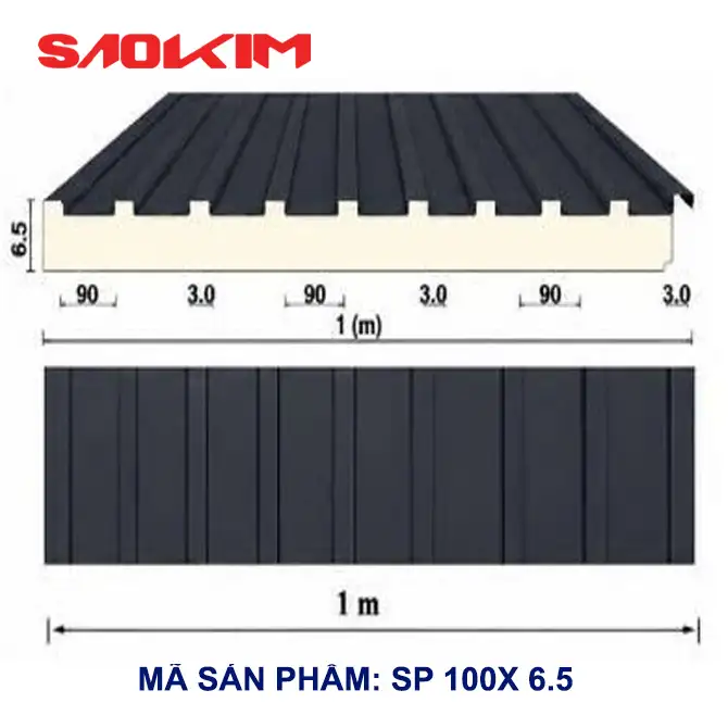 SP100X 6.5 - Màu ghi xám