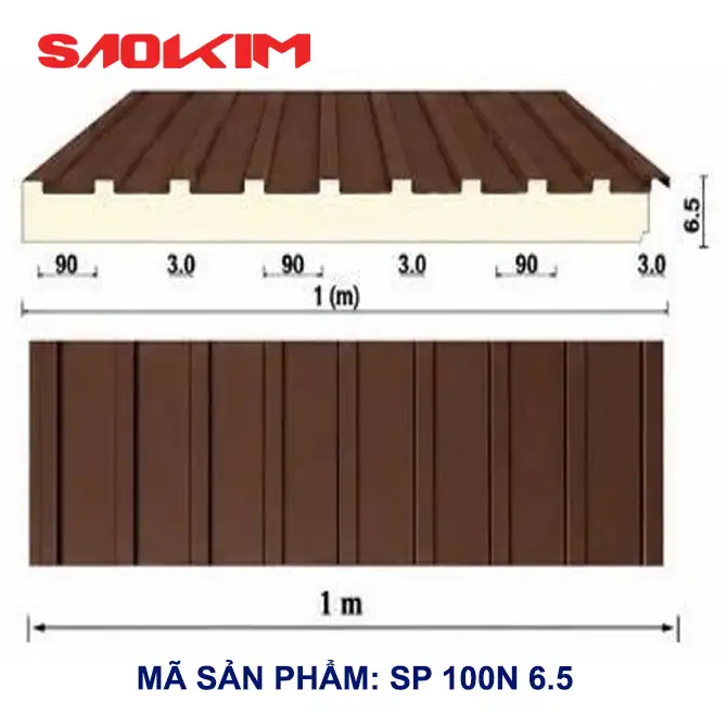 SP100N 6.5 - Màu nâu cafe